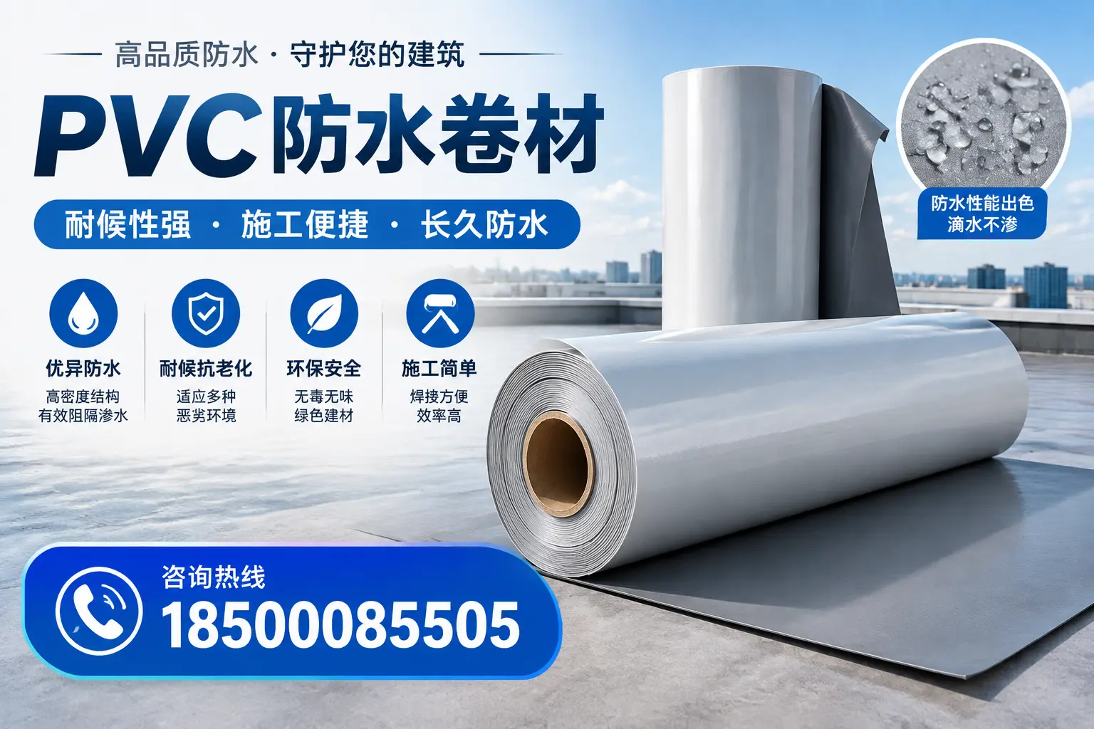 pvc防水卷材在宜昌的行业应用前景分析